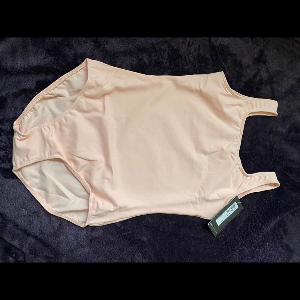 Lot of 3 Bloch Pink Tank Leotard, Scoop Front Neck, Scoop Back, Child L/12, NWT